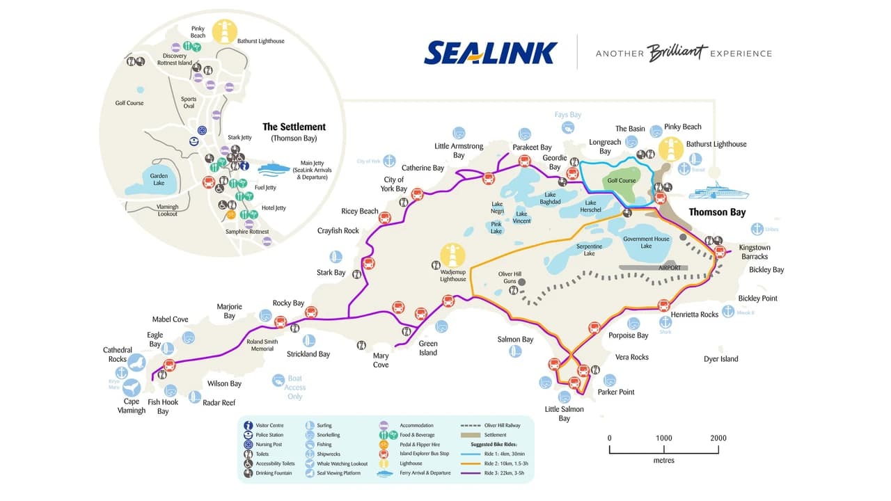 Round Trip SeaLink Ferry Transfer to Rottnest Island with Bike Hire - Photo 3