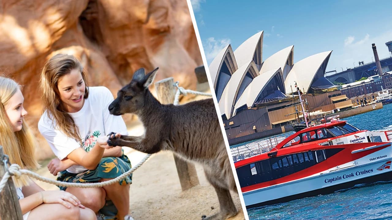 COMBO: WILD LIFE Sydney Zoo Ticket + Captain Cook Hop-on Hop-off Cruise - Photo 1