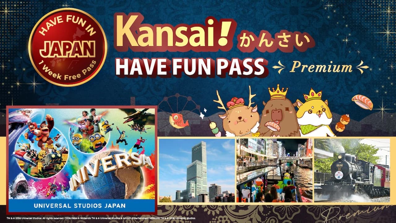 Have Fun in Kansai Premium Pass with Optional 1-Day Universal Studios Japan Ticket - Photo 1