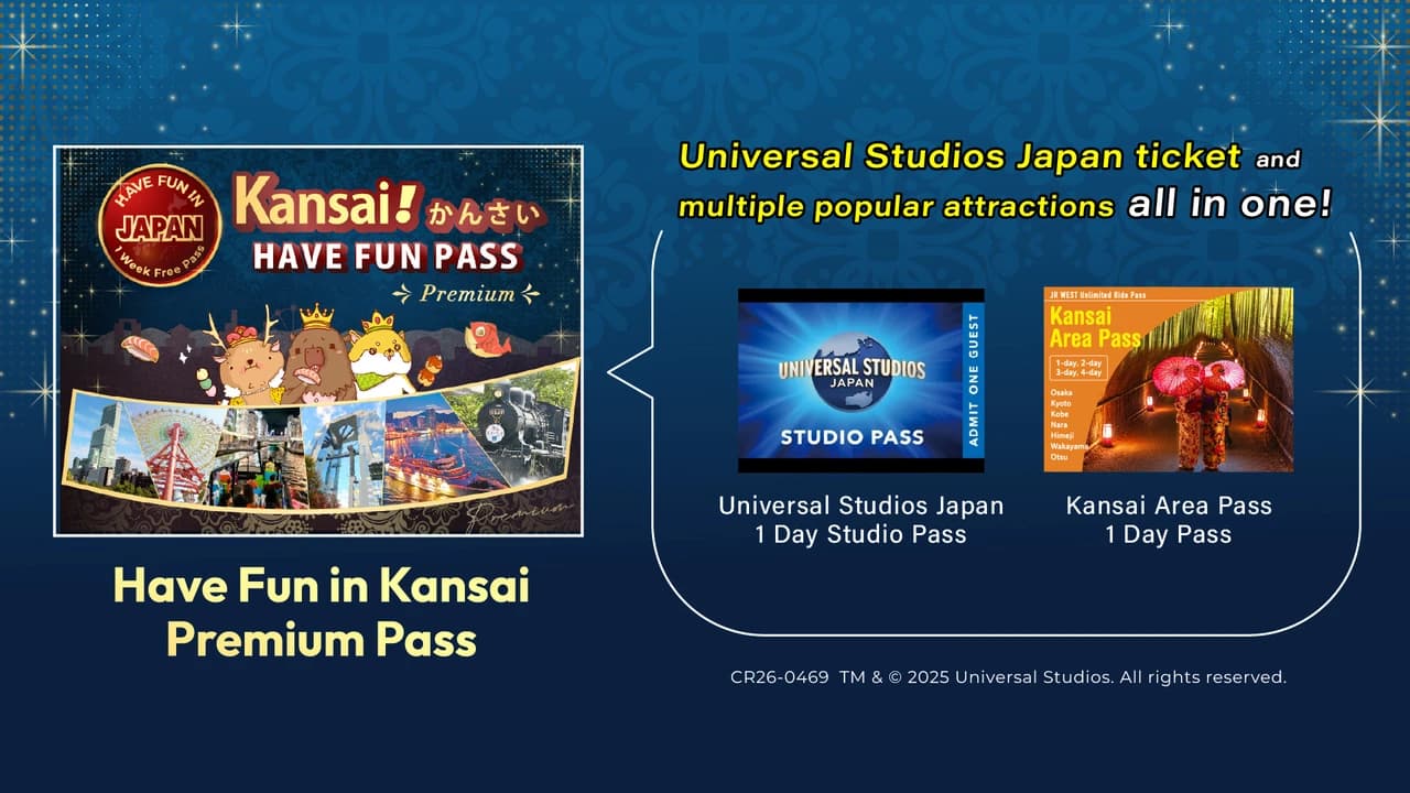 Have Fun in Kansai Premium Pass with Optional 1-Day Universal Studios Japan Ticket - Photo 2