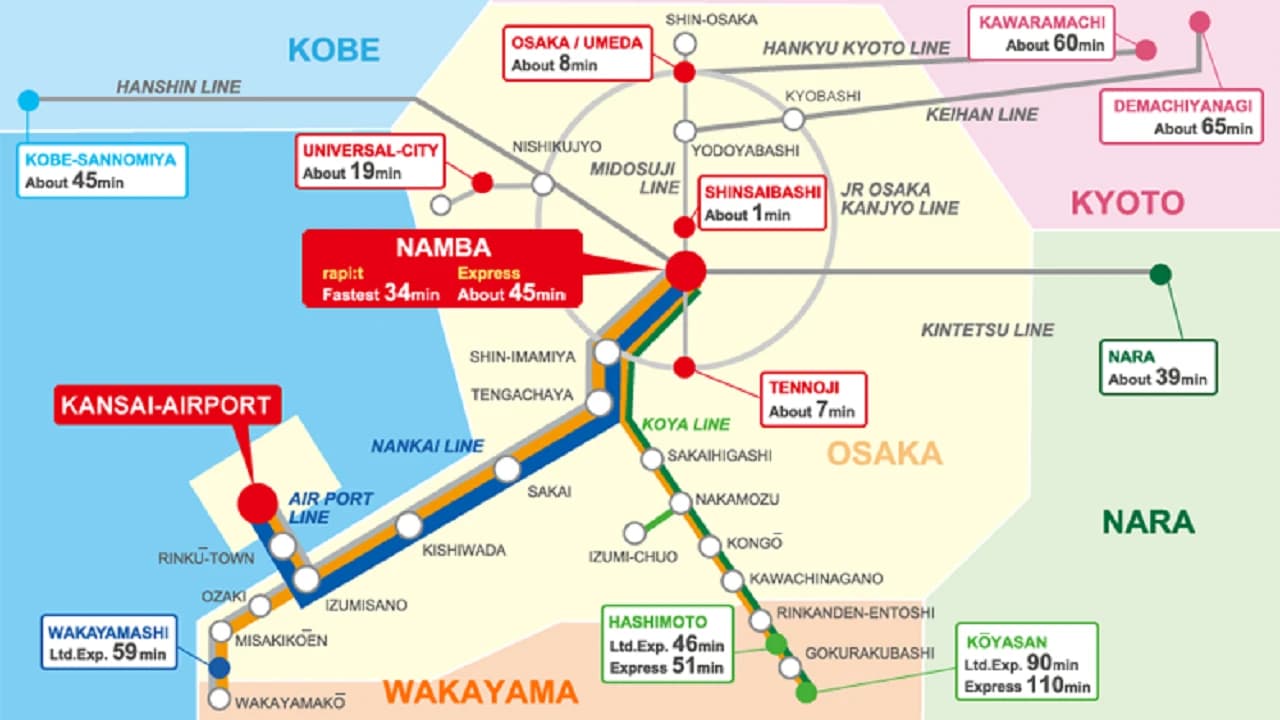 Visit Osaka Rapi:t Limited Express Digital Ticket between Kansai Airport and Namba Station - image 6