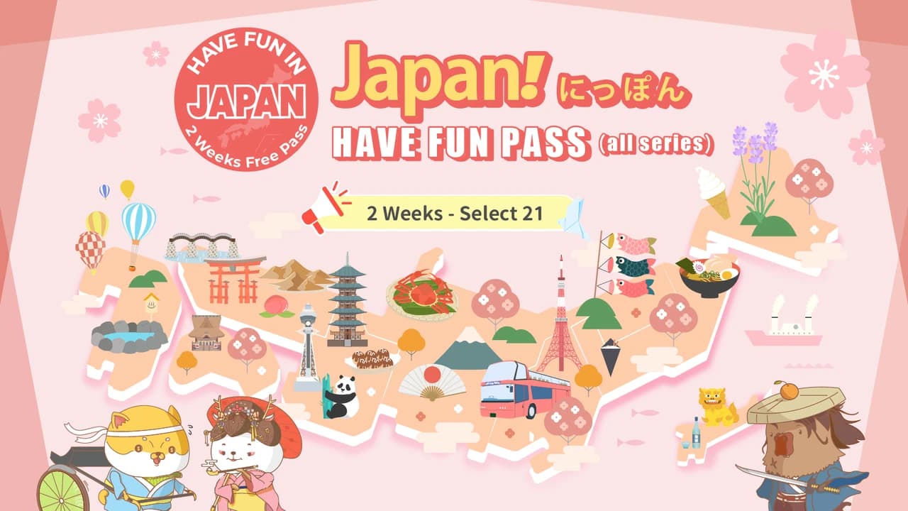 Have Fun in Japan Pass - 2 Weeks Free Pass - Photo 1