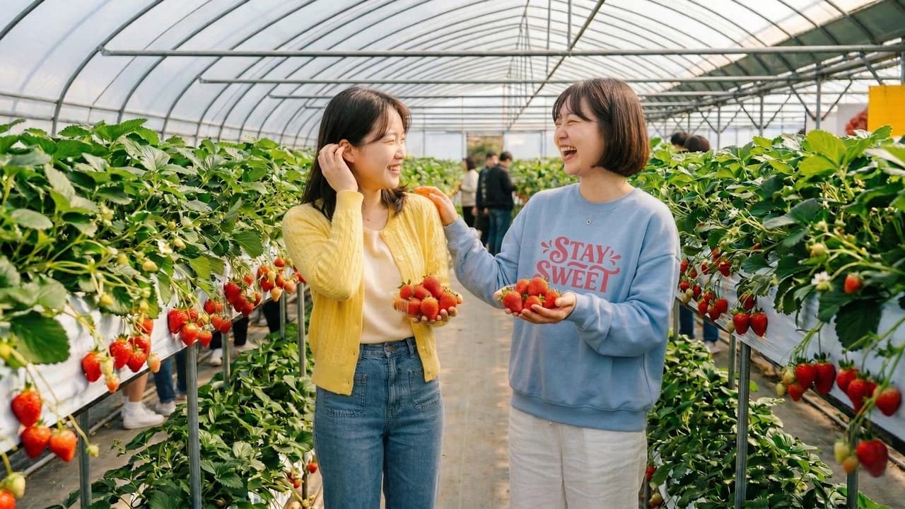 Strawberry Picking, Vivaldi Park, and Eobi Ice Valley Full-Day Tour from Seoul - Photo 1