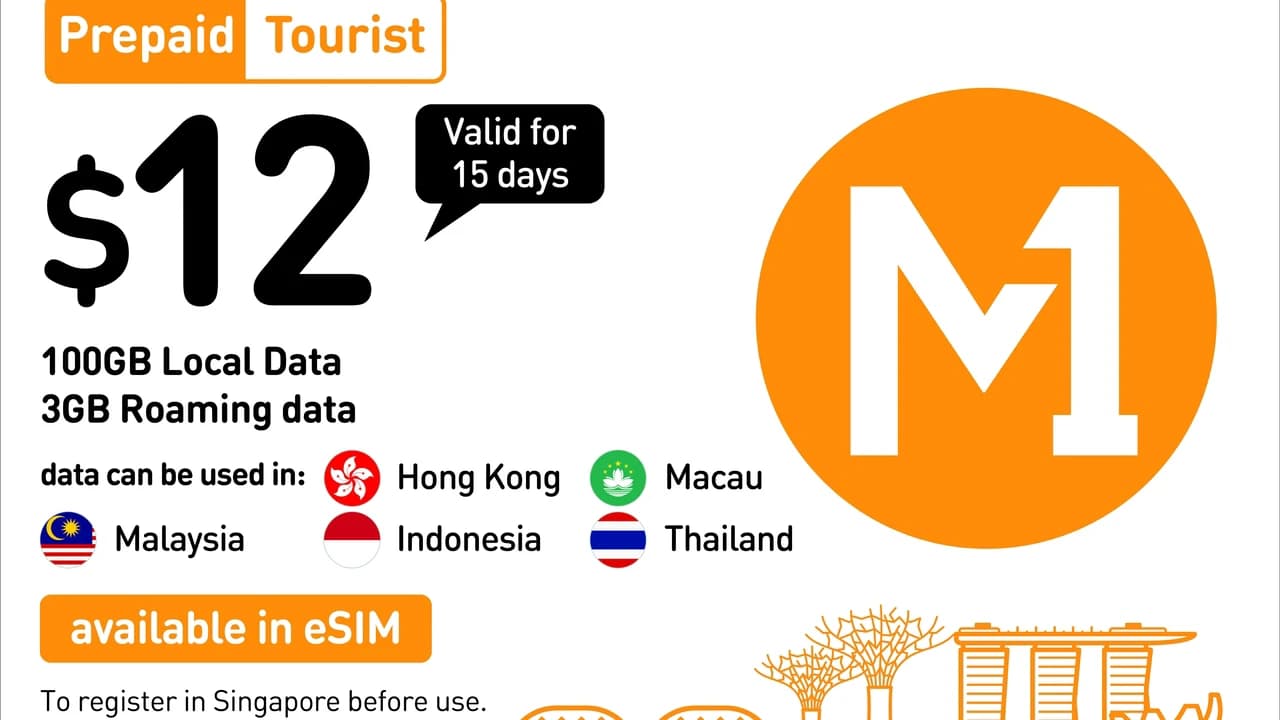 COMBO: Singapore M1 5G SIM Card + EZ-Link Card (Changi Airport Pickup) - Photo 2