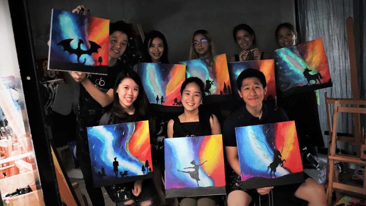 Glow in The Dark Sip & Paint Experience in Kuala Lumpur - image 6
